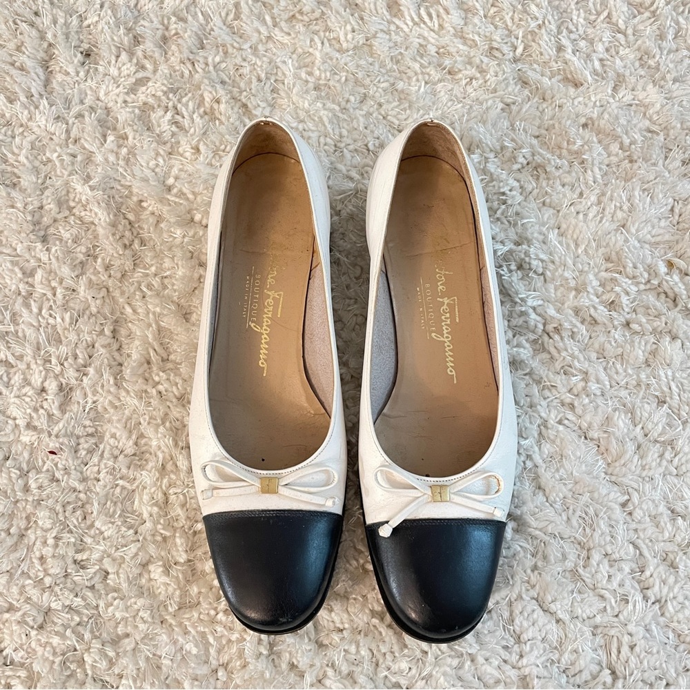 Salvatore Ferragamo kitten heel pumps